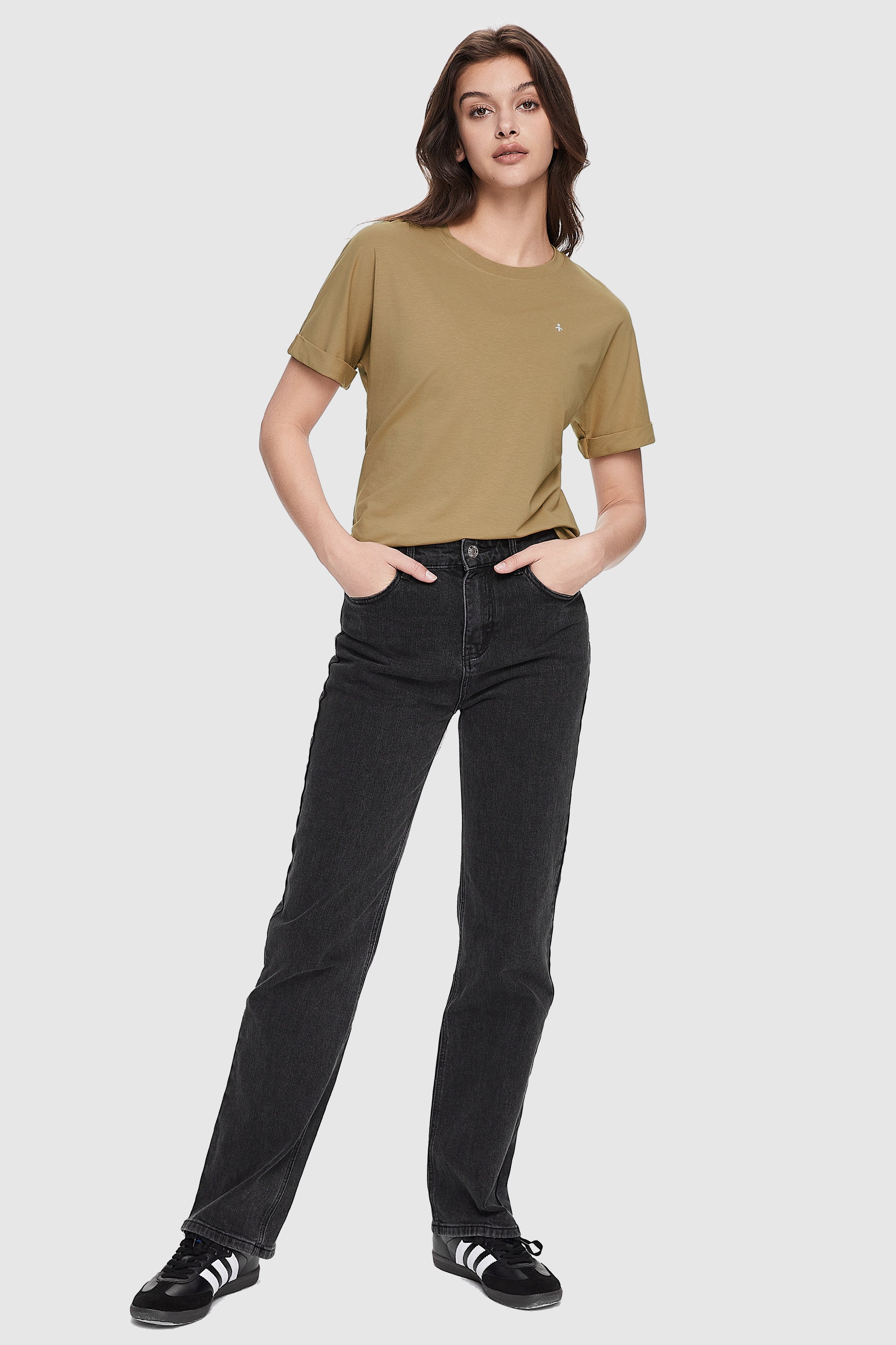 Orolay-Slim Fit Workout T-Shirt-#color_Bronze Mist