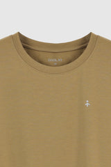 Orolay-Slim Fit Workout T-Shirt-#color_Bronze Mist