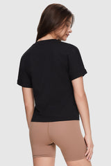 Orolay-Slim Fit Workout T-Shirt-#color_Black