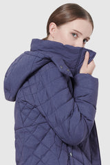 Orolay-Snap Button Puffer Jacket-#color_Bleached Denim