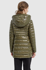 Orolay-Stand Collar Light Quilted Down Jacket-#color_Breen