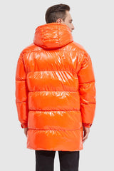 Orolay-Stand Collar Shiny Down Jacket-#color_Bright Marigold