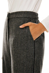 Orolay-Straight Leg Dress Pant-Image 6 of Straight Leg Dress Pants from Orolay - #color_Black stripes