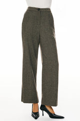 Orolay-Straight Leg Dress Pant-Image 2 of Straight Leg Dress Pants from Orolay - #color_Brown stripes