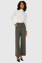  Straight Leg Dress Pants from Orolay - #color_Brown stripes