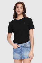 Orolay-Summer Casual T-Shirt-#color_Black