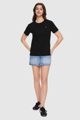 Orolay-Summer Casual T-Shirt-#color_Black