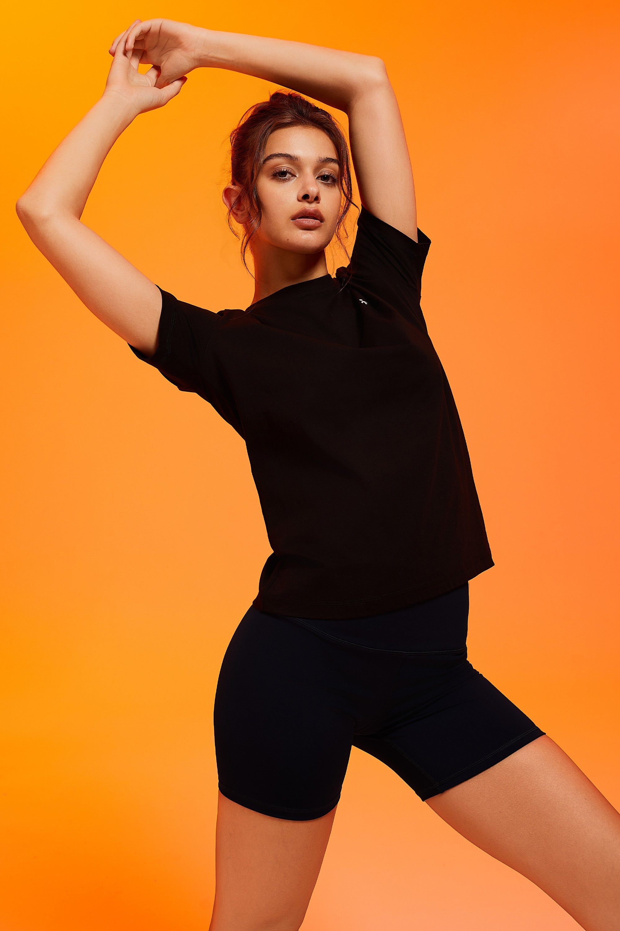 Orolay-Summer Casual T-Shirt-#color_Black