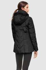 Orolay-Thickened Puffer Down Jacket-Image 3 of Thickened Puffer Down Jacket from Orolay - #color_Black