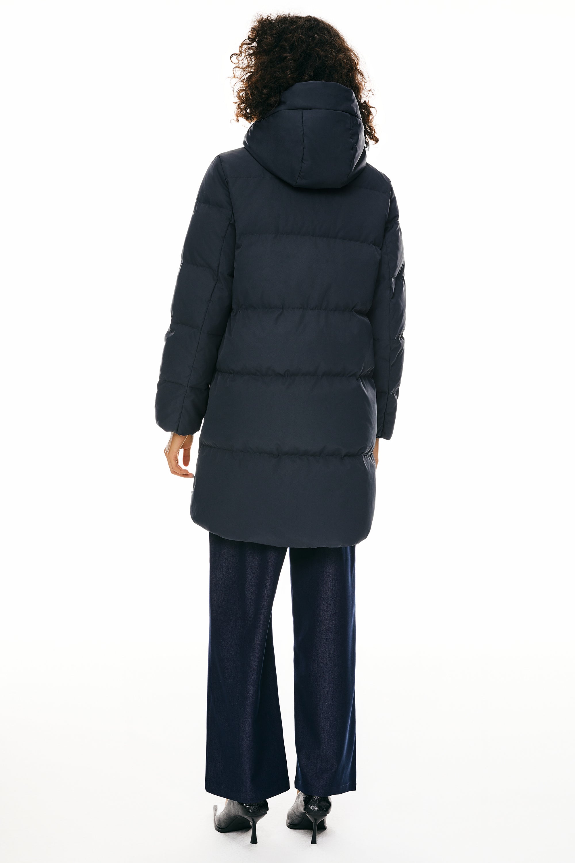 Orolay-Two-Way Zipper Hooded Puffer Jacket-#color_Majolica Blue