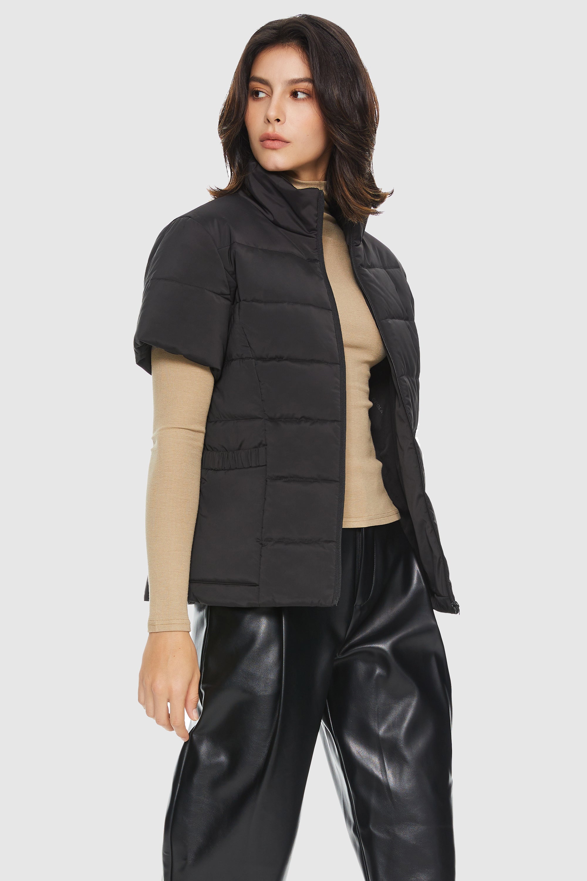 Orolay-Warm Lightweight Insulated Vest-#color_Black