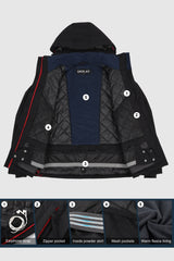 Orolay-Waterproof Snow Winter Coat-#color_Black