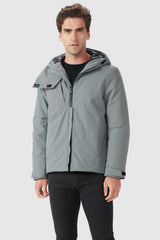 Orolay-Waterproof Winter Jacket with Hood-#color_Quarry