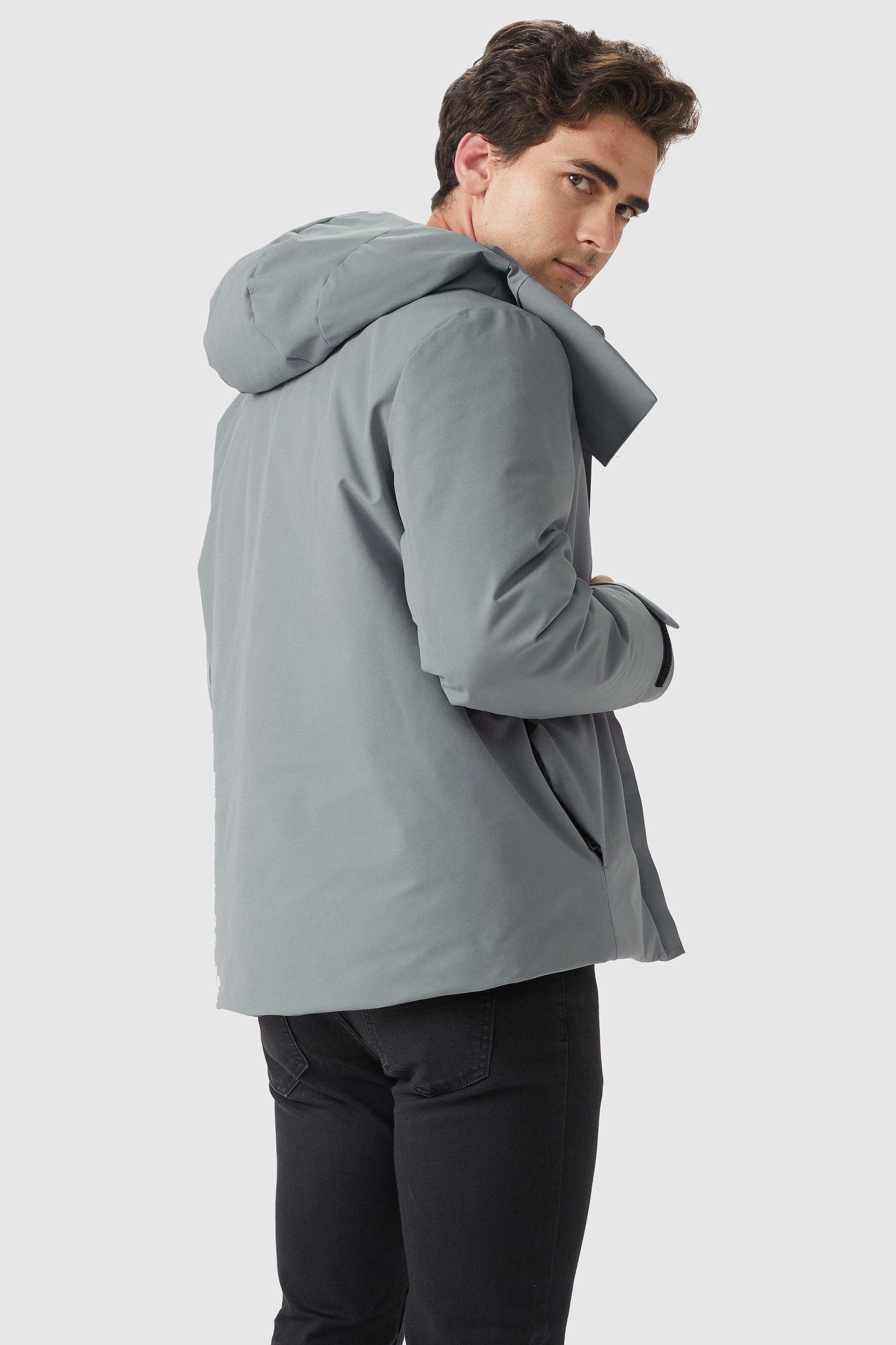 Orolay-Waterproof Winter Jacket with Hood-#color_Quarry