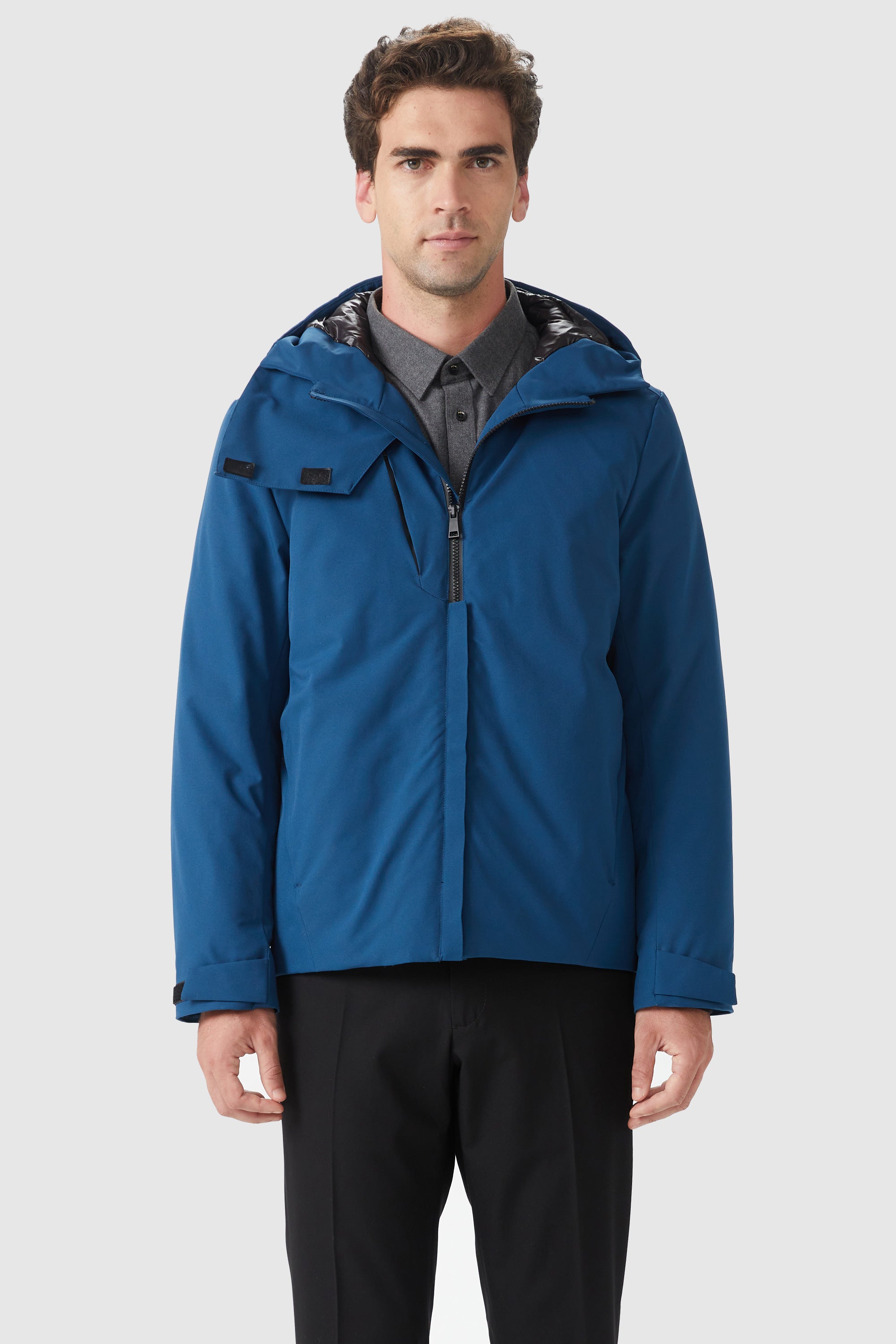 Orolay-Waterproof Winter Jacket with Hood-#color_Baleine Blue