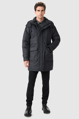 Orolay-Windproof Down Jacket with Hood-#color_Odyssey Gray