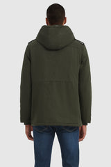 Orolay-Winter Military Parka Jacket-#color_Sea Turtle