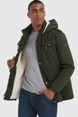 Orolay-Winter Military Parka Jacket-#color_Sea Turtle