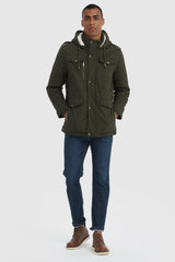 Orolay-Winter Military Parka Jacket-#color_Sea Turtle