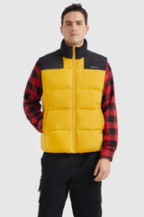 Orolay-Winter Sleeveless Puffer Warm Vest-#color_Hot Spot