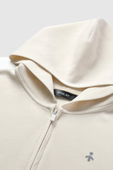 Orolay-Zip-Up Cropped Hoodie-Image 5 of Zip-Up Cropped Hoodie from Orolay - #color_Beige