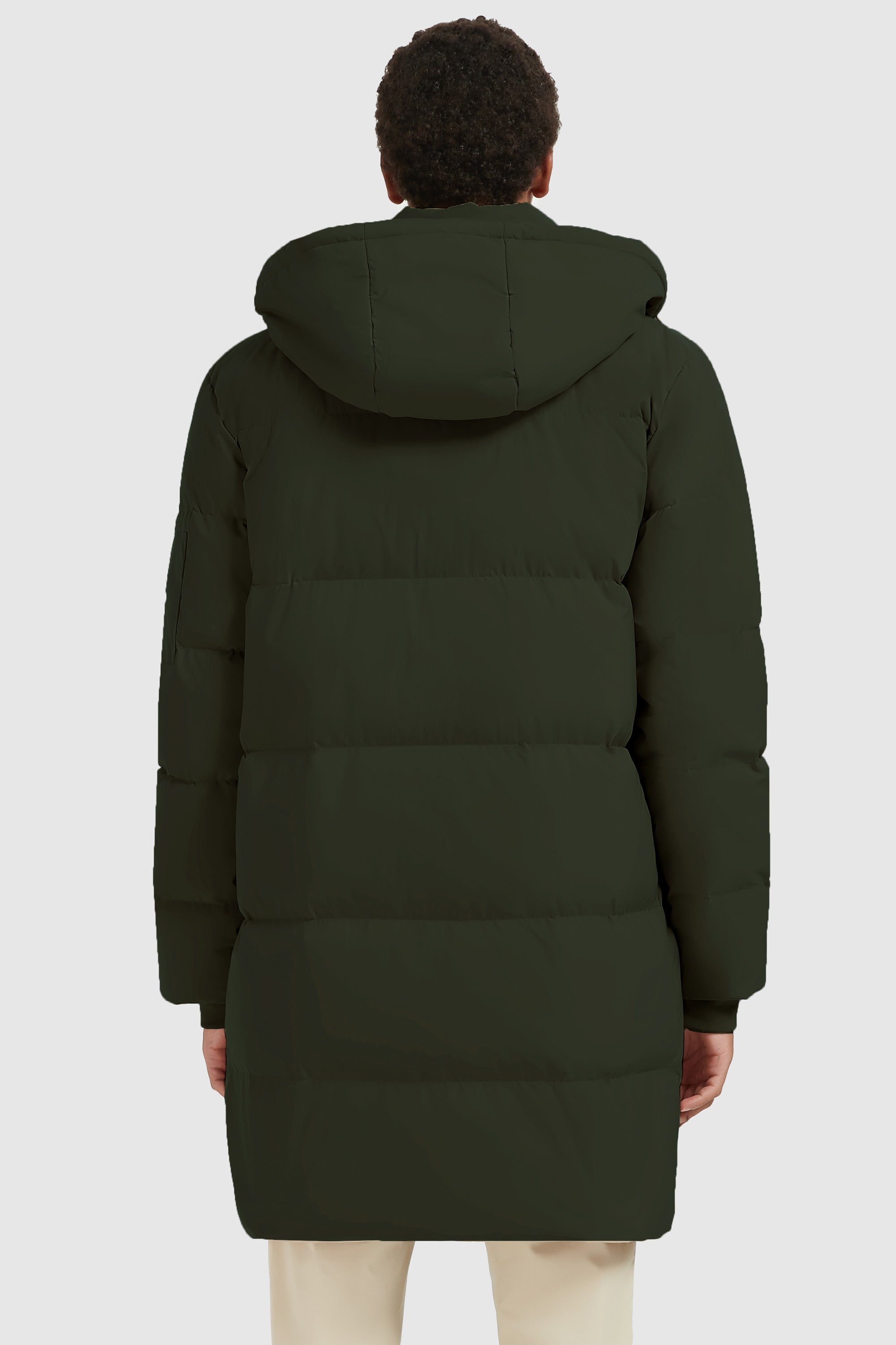 Orolay-Zip Up Snap Button Thickened Down Jacket-#color_Rosin