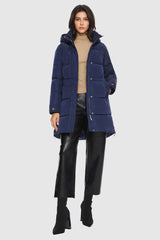 Orolay-Zipper Winter Thickened Puffer Coat-#color_Beacon Blue