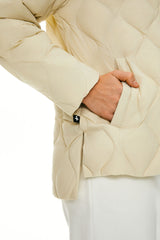 Orolay Oversized Puffer Jacket Lightweight Quilted #color_beige