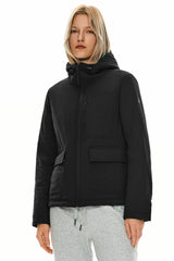 Orolay Hooded Lightweight Jacket Zip Up new #color_black