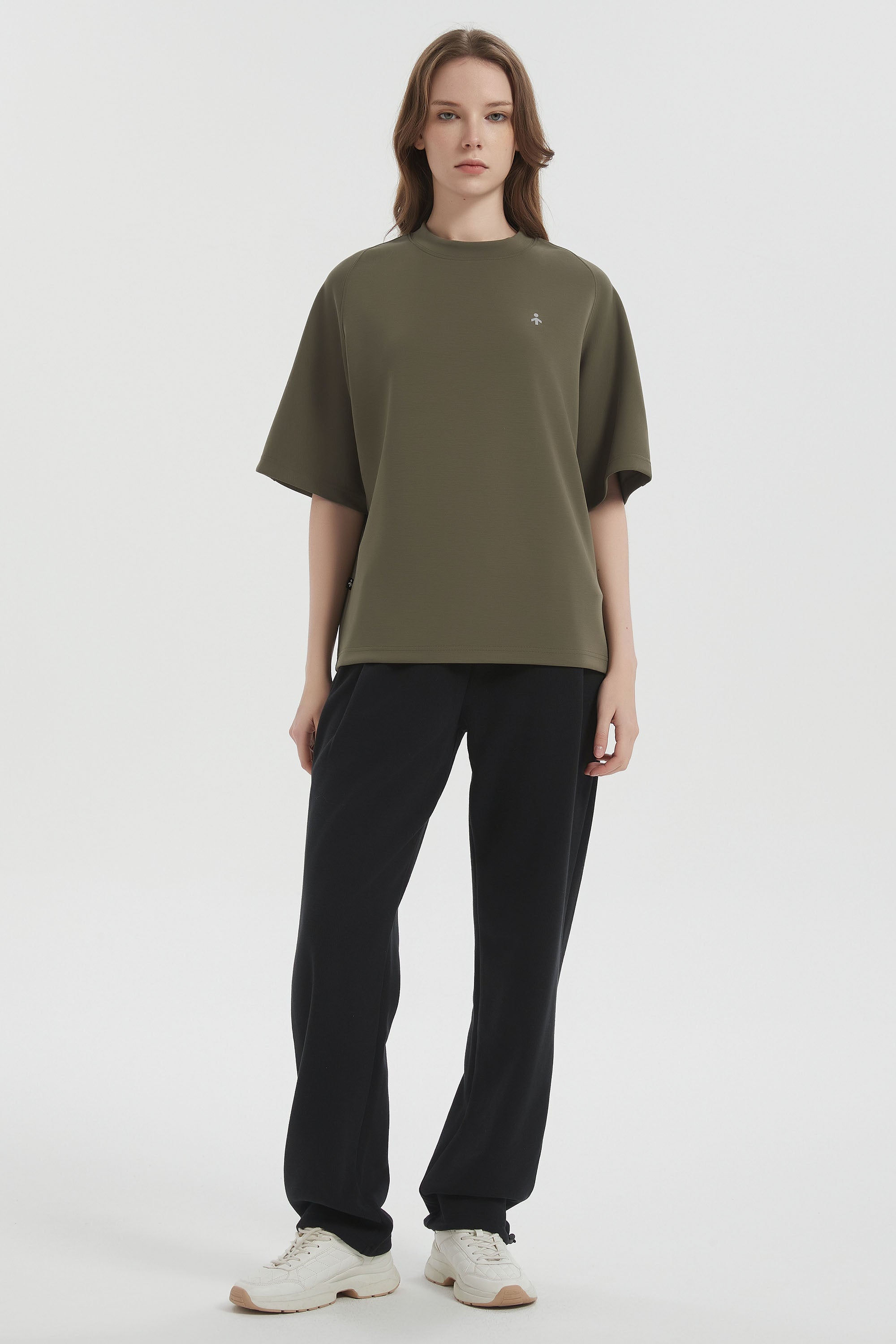 orolay Casual Crew Neck T-Shirt Tops Basic Workout #color_olive