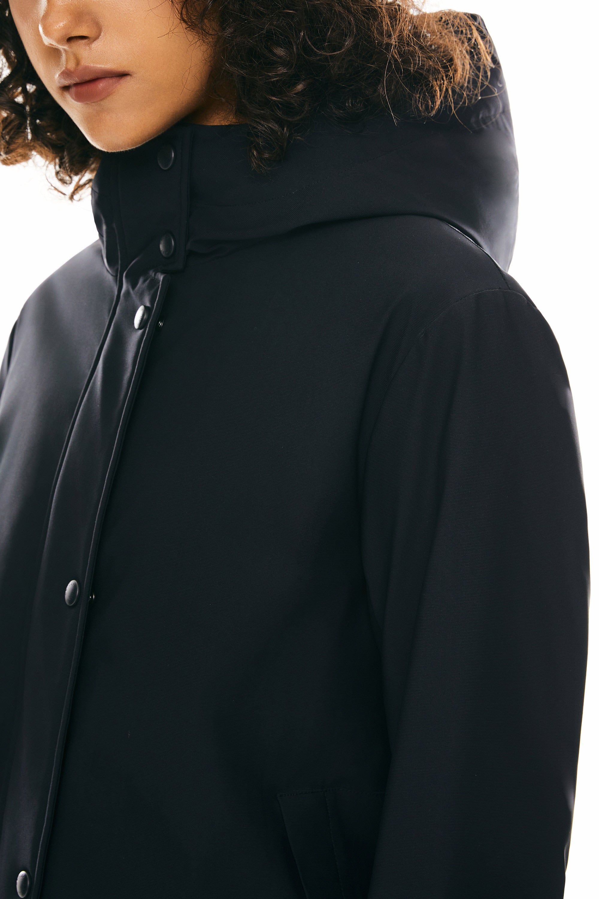 Orolay Hooded Winter Long Down Parka #color_black