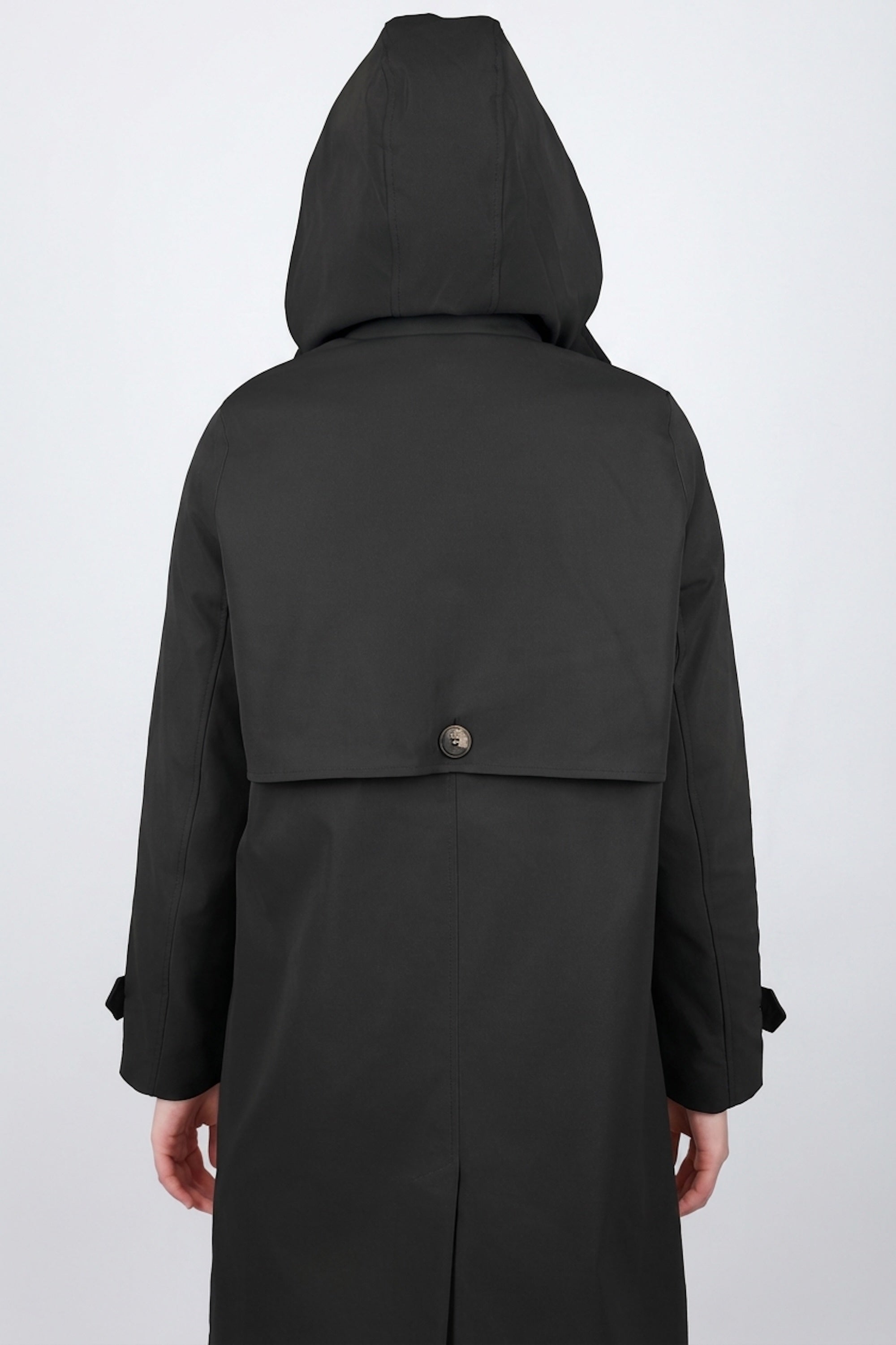 Orolay-Single-Breasted Trench-#color_Black