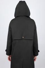 Orolay-Single-Breasted Trench-#color_Black