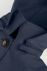 Orolay-Single-Breasted Trench-#color_navy