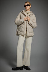 Oversized Quilted Hooded Drop-Shoulder Jacket OROLAY #color_beige