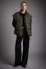 Orolay-Sleeveless Classic Puffer Vest-#color_Sea Turtle