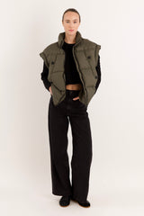 Orolay-Sleeveless Classic Puffer Vest-#color_Sea Turtle