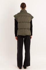 Orolay-Sleeveless Classic Puffer Vest-#color_Sea Turtle
