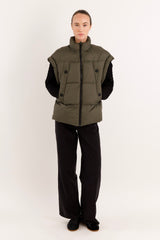 Orolay-Sleeveless Classic Puffer Vest-#color_Sea Turtle