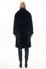 Orolay-Long Teddy Coat-#color_black