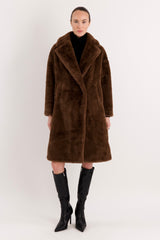 Orolay-Long Teddy Coat-#color_coffee