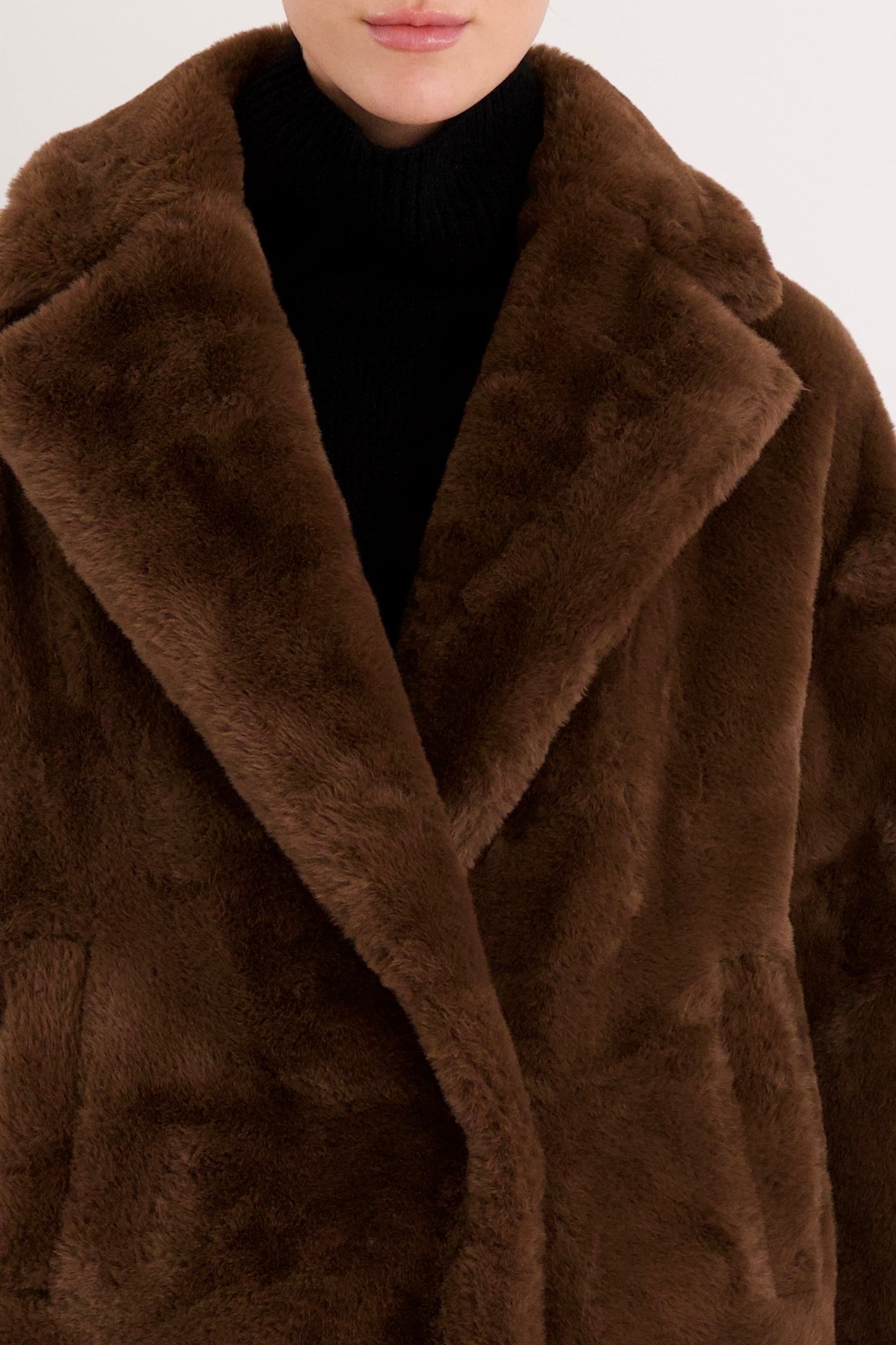 Orolay-Long Teddy Coat-#color_coffee