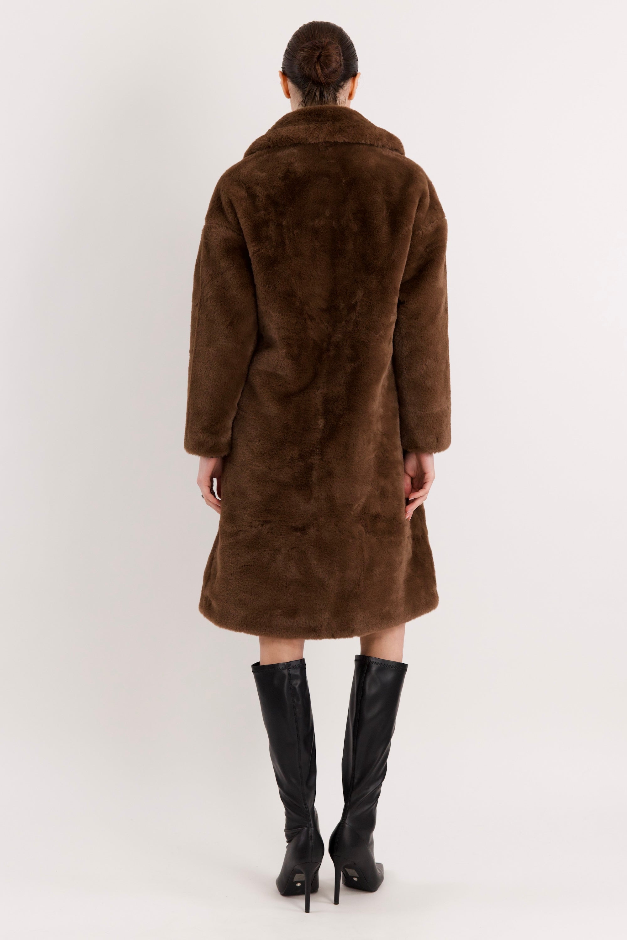 Orolay-Long Teddy Coat-#color_coffee