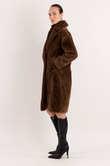 Orolay-Long Teddy Coat-#color_coffee