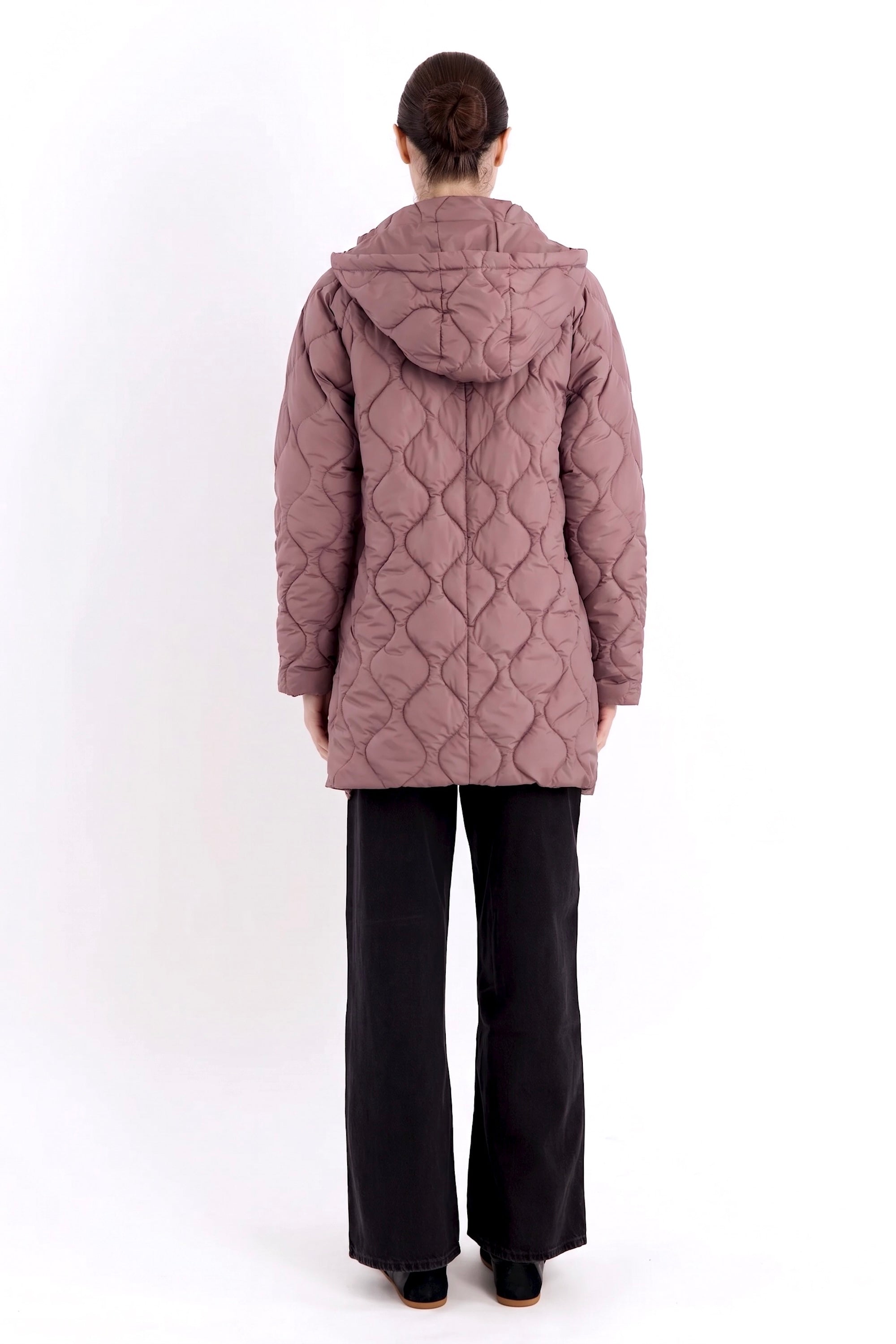 Orolay-Lightweight Long-Sleeve Puffer Jacket-#color_pink