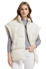 Orolay-Sleeveless Classic Puffer Vest-#color_beige