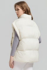 Orolay-Sleeveless Classic Puffer Vest-#color_beige