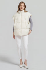 Orolay-Sleeveless Classic Puffer Vest-#color_beige