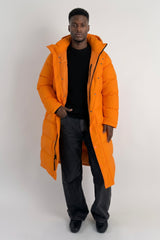 Puff-O® Men Long Down Puffer Jacket #color_orange