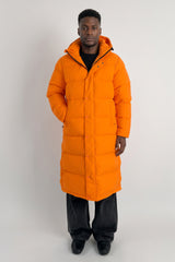Puff-O® Men Long Down Puffer Jacket #color_orange